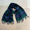 Oversized Lambswool Scarf, Blackwatch