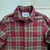 Plaid Cotton Flannel Shirt, Burgandy