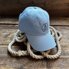 Anchor Needlepoint Cap, Light Blue
