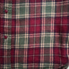 Plaid Cotton Flannel Shirt, Burgandy