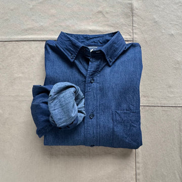 One Pocket Indigo Denim Shirt