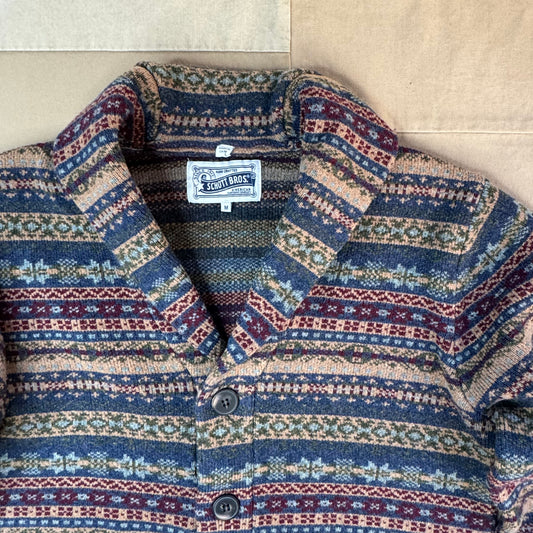 Wool Blend Fair Isle Cardigan