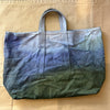 Hand Dyed Tote Bag, Blue & Green #2
