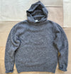 Night Wool Hoodie, Dark Grey Melange