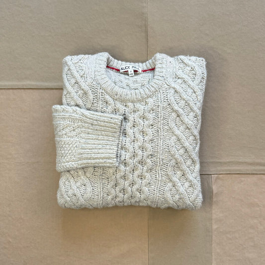 Donegal Fisherman Sweater, Oatmeal