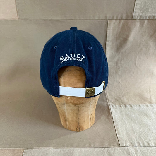 Sault "Jaws" Needlepoint Hat, Navy