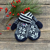 Kid's Nordic Mitt, Navy/Off White