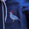 Seagull Zip-Up Hoodie, Navy