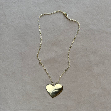 Bella Brass Heart Pendant