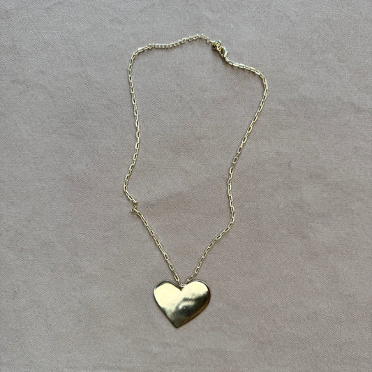 Bella Brass Heart Pendant