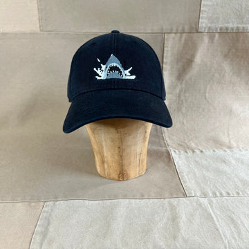 Sault "Jaws" Needlepoint Hat, Black