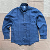 Irish Linen Stripe Shirt, Navy