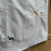 Oxford Embroidery Dogs, Blue Stripe
