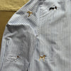 Oxford Embroidery Dogs, Blue Stripe