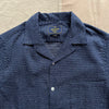 Dots Camp Collar Shirt, Navy