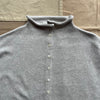 Taylor Roll Neck Cardigan in Cotton Cashmere, Heather Grey