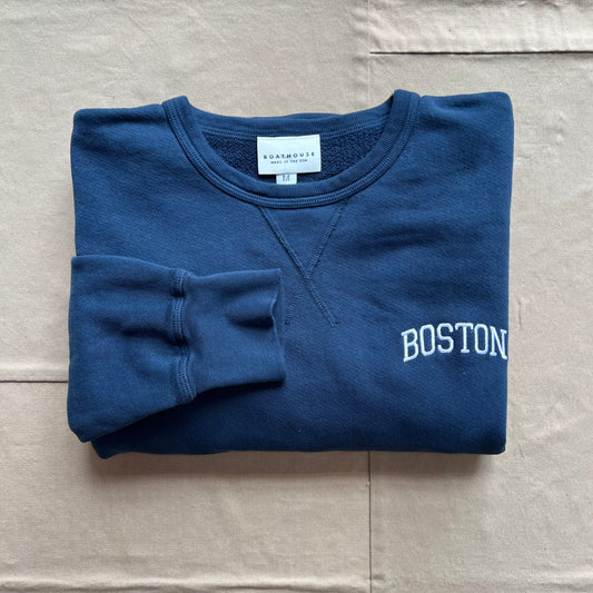 Boston Terry Crewneck, Navy