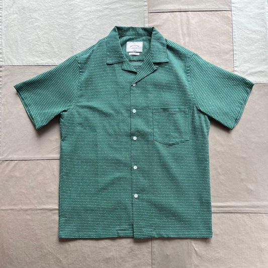Dots Camp Collar Shirt, Green