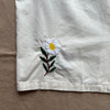 Embroidered Flowers Camp Collar Shirt, Cream