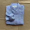 Jo Shirt in Havana Stripe, Ocean/Ivory