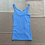 365 Ribbed Tank, Bel Air Blue