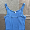 365 Ribbed Tank, Bel Air Blue