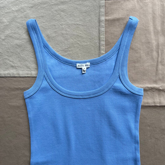 365 Ribbed Tank, Bel Air Blue