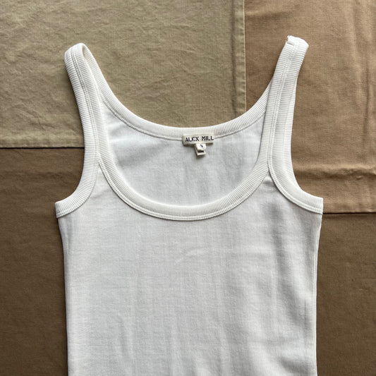 365 Ribbed Tank, Sea Salt