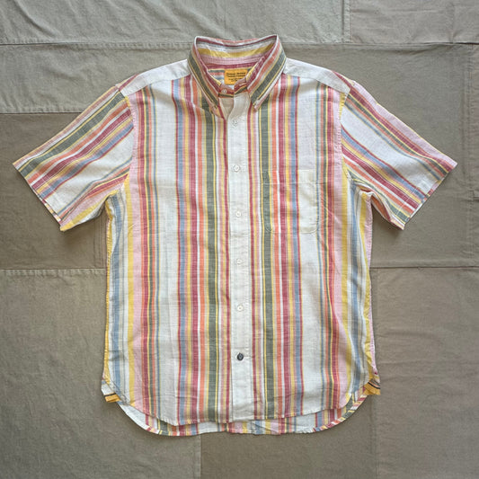 Short-Sleeve Button Down, Awning Stripe
