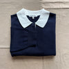 Bond St. Polo in Cotton Cashmere, Navy