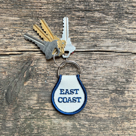 Embroidered Patch Keychain, East Coast Navy
