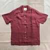 Linen Camp Collar, Bordeaux
