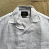 Linen Camp Collar, White