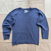 Cotton Crew Jersey Sweater, Harbor Blue