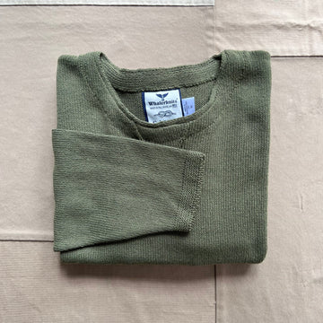 Cotton Crew Jersey Sweater, Moss