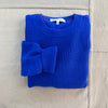 Jordan Sweater in Light Weight Cashmere, Cobalt