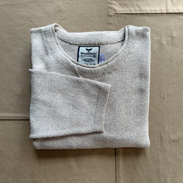 Cotton Crew Jersey Sweater, Natural