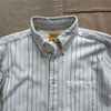 Long Sleeve Spring Shirt, Multi-Blue Stripe