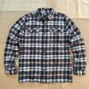 Long-Sleeved Organic Cotton Fjord Flannel Shirt, Fields: New Navy