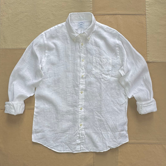 Irish Linen Sport Shirt, White