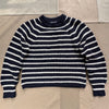 Amalie Pullover Sweater in Stripe, Navy/White