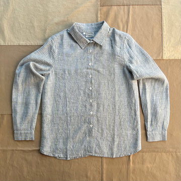 Boyfriend Shirt, Medium Stripe Denim