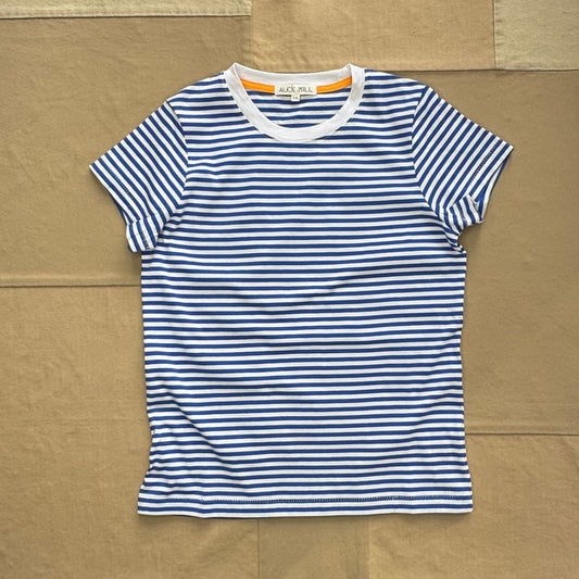 Women's Prospect Tee in Stripe, Blue/White