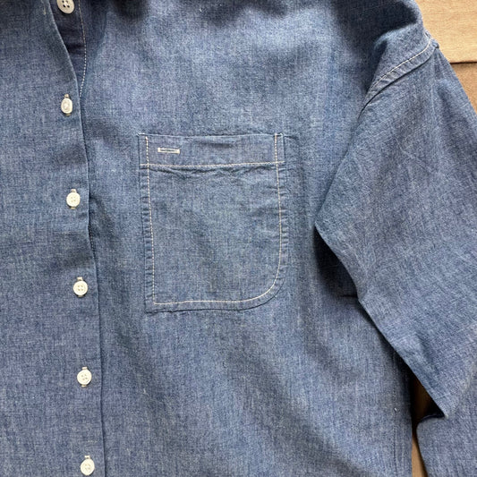 Jo Shirt in Chambray, Rinse Wash