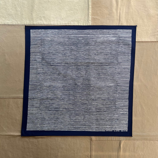 Navy Striped Bandana
