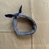 Navy Striped Bandana