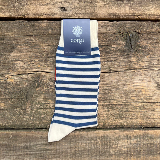 Sailor Stripe with Lobster Cotton Sock