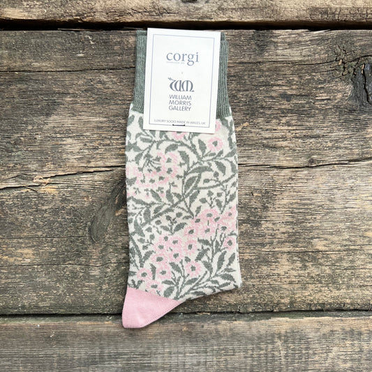 Women's William Morris Daisy Cotton Socks