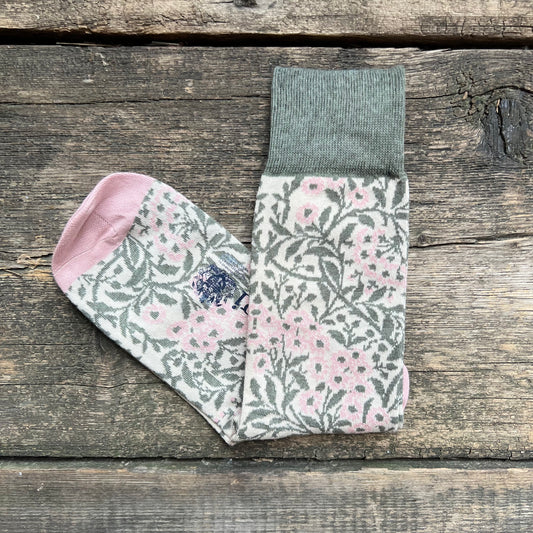 Women's William Morris Daisy Cotton Socks