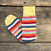 Signature Stripe Cotton Socks, Yellow